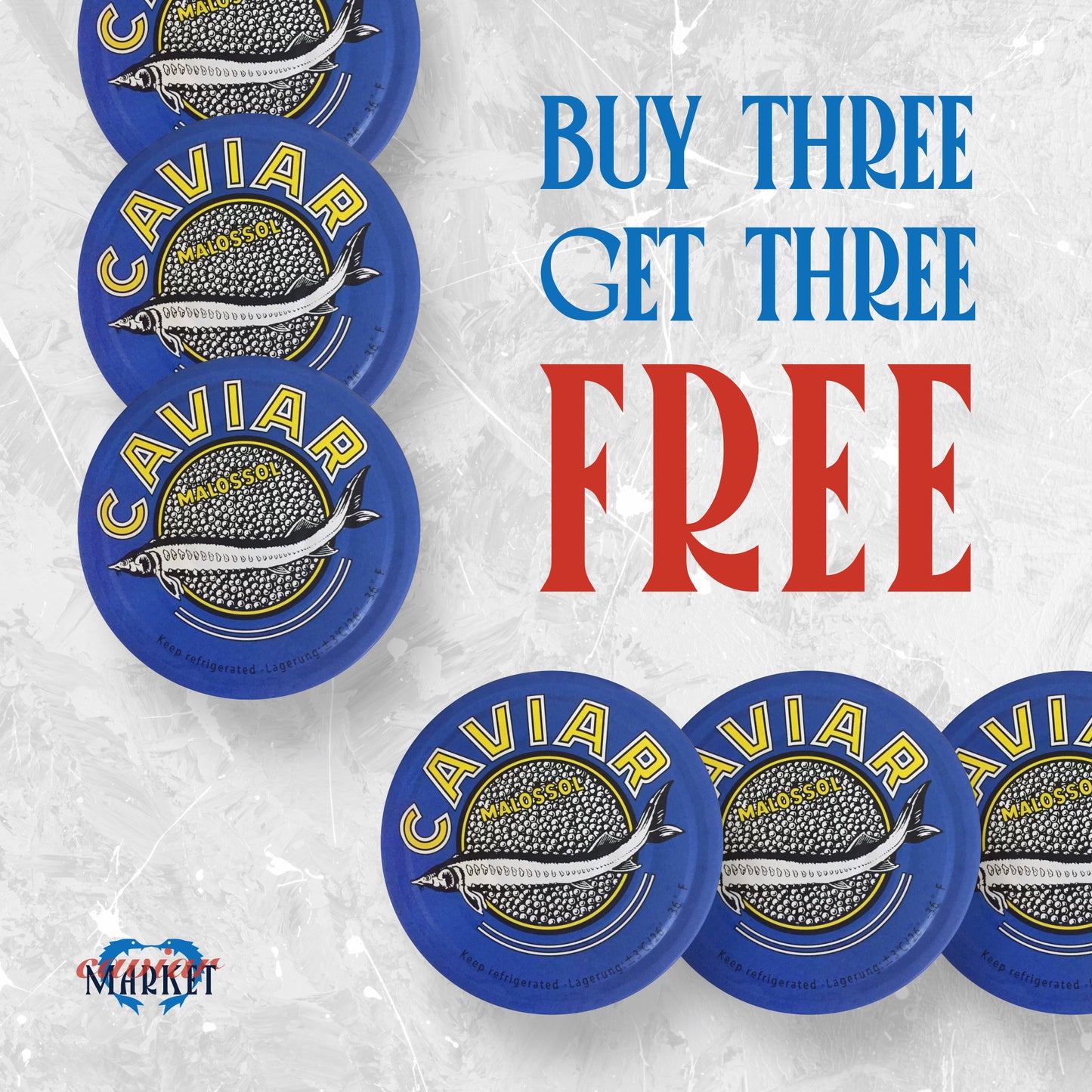 Kaluga Queen Premium Caviar - Buy 3 Get 3 FREE