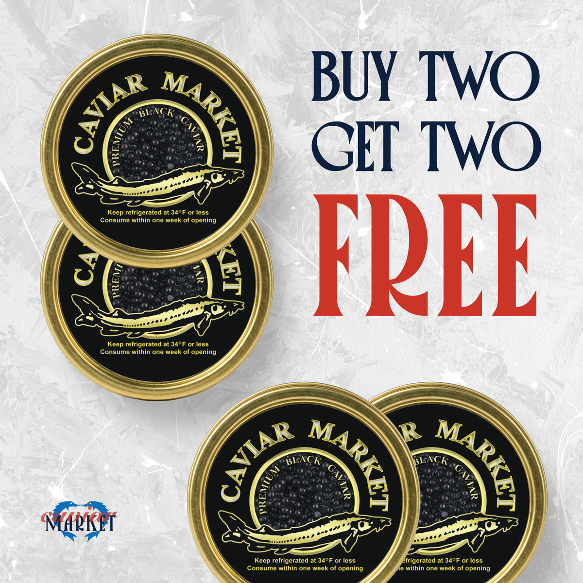 Kaluga Queen Premium Caviar - Buy 2 Get 2 FREE