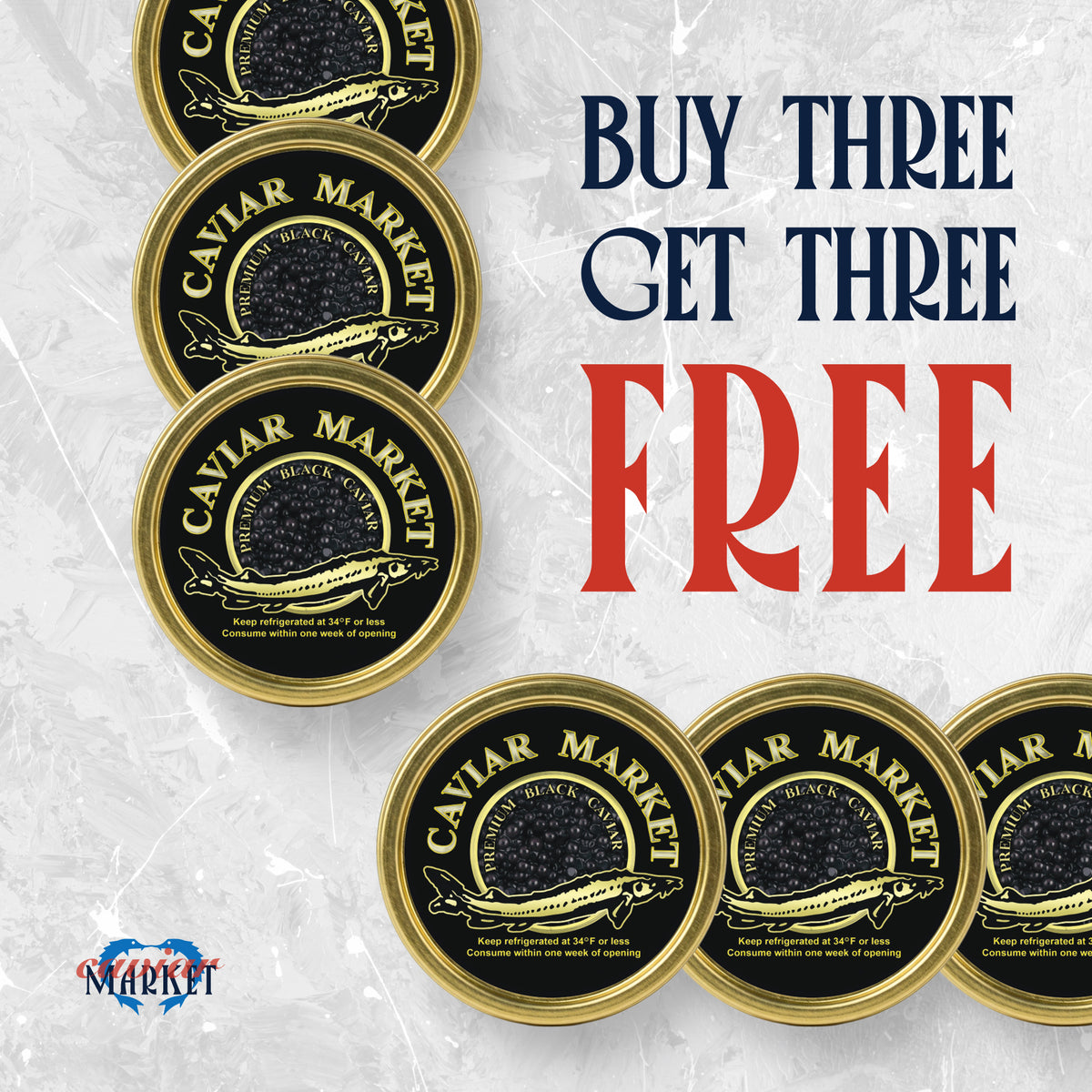 Kaluga Queen Premium Caviar - Buy 3 Get 3 FREE